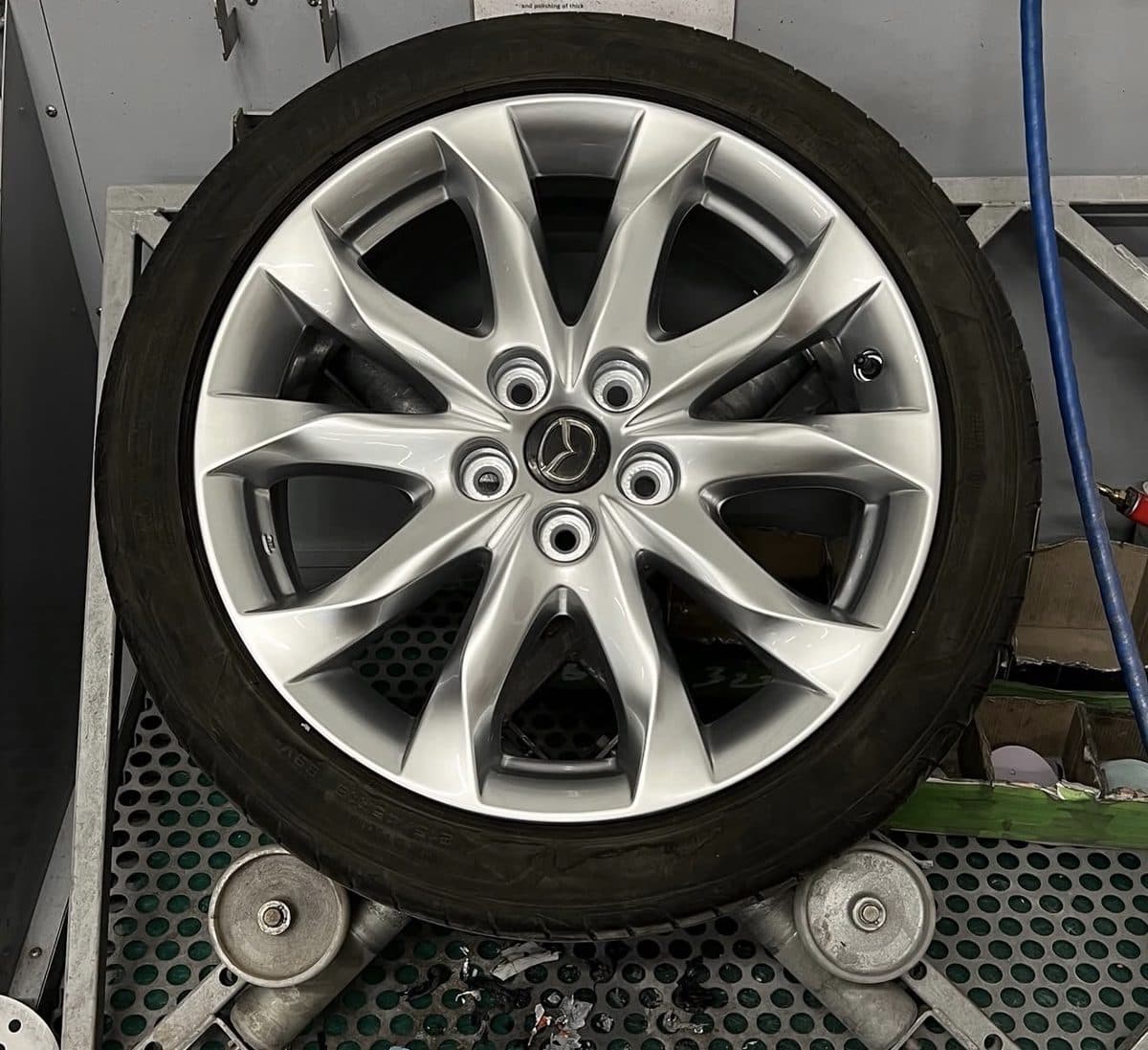 After — Kerbed & scuffed → restored