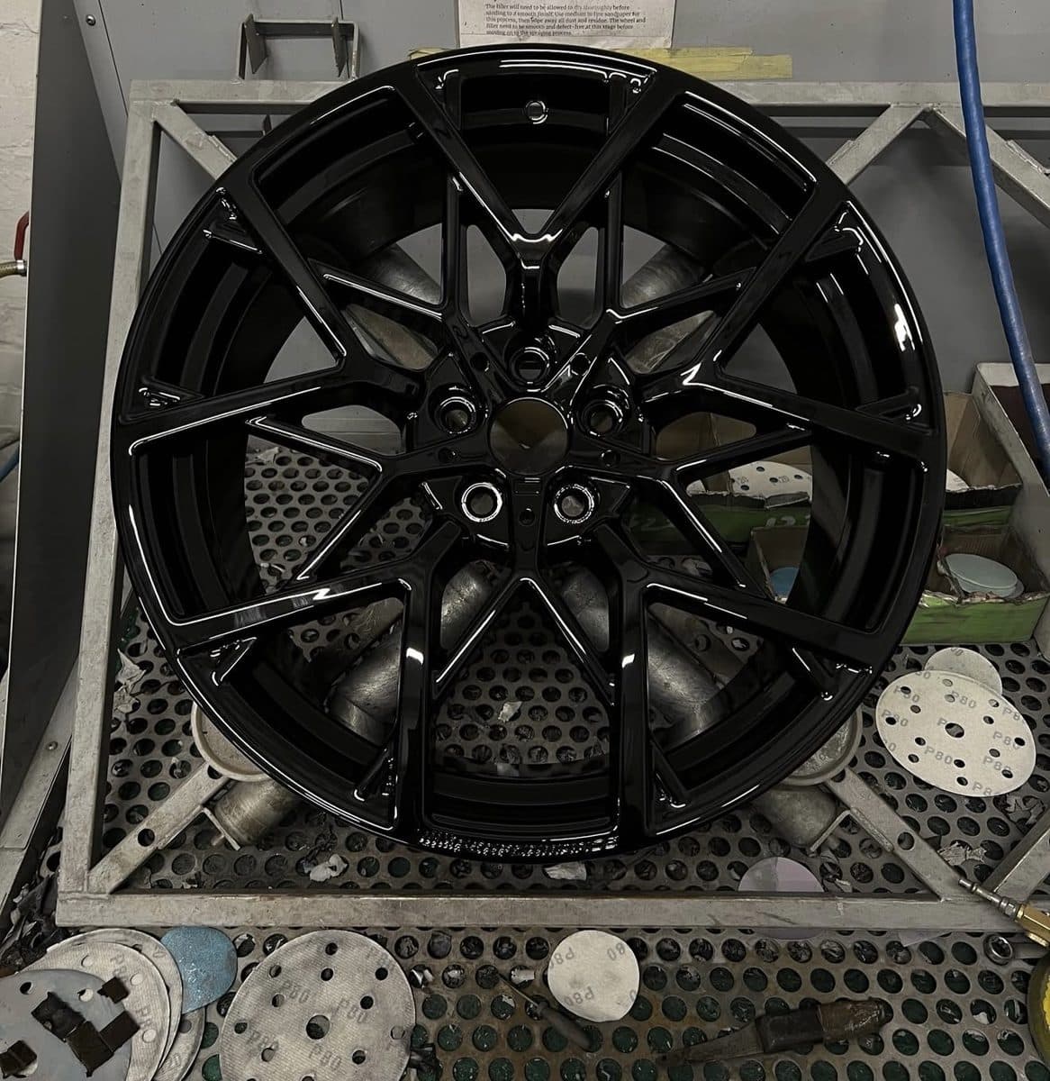 After — Refinished → gloss black
